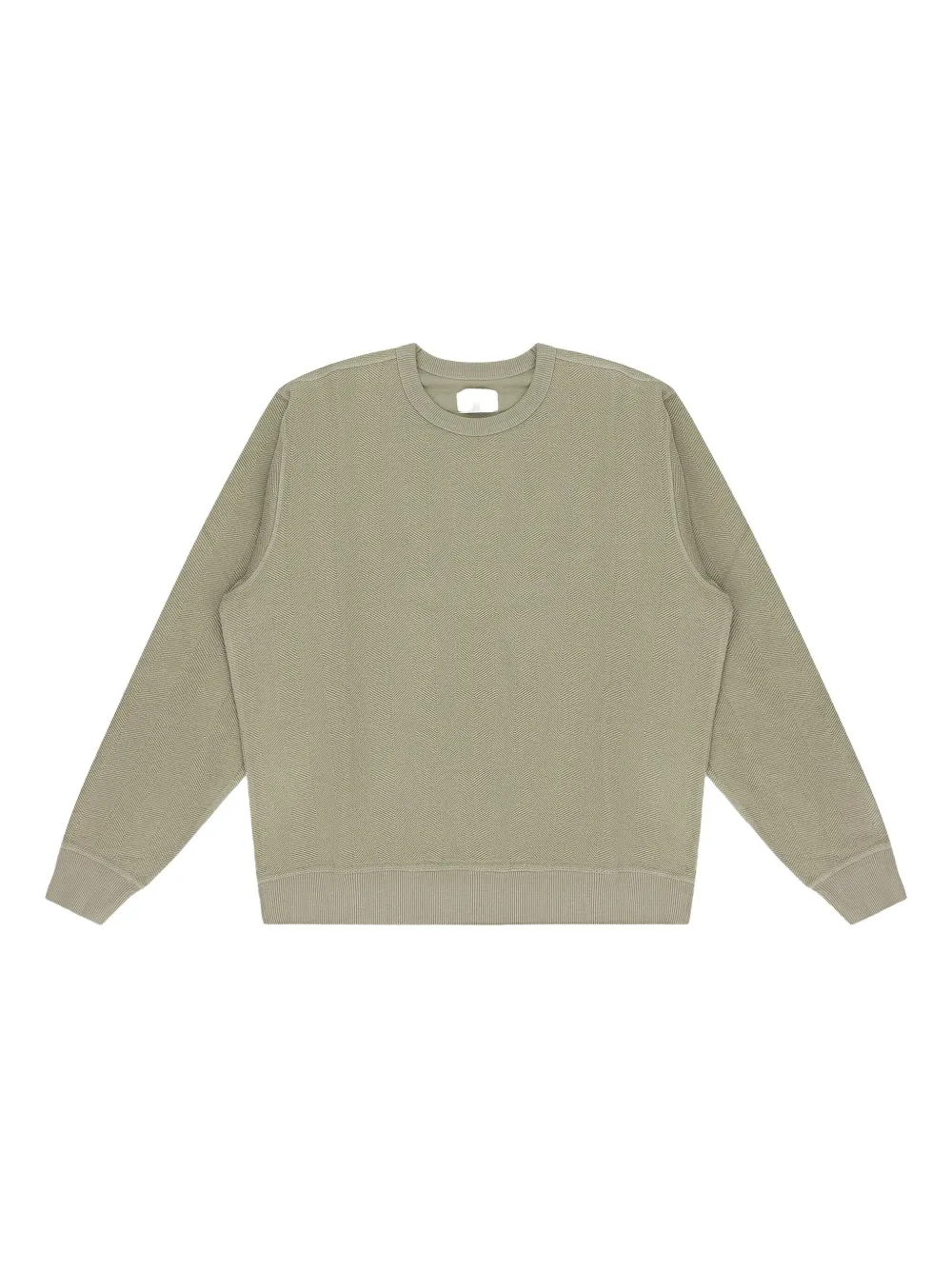 Aimé Leon Dore Stadium herringbone "Tan" sweatshirt | Green | Image 1