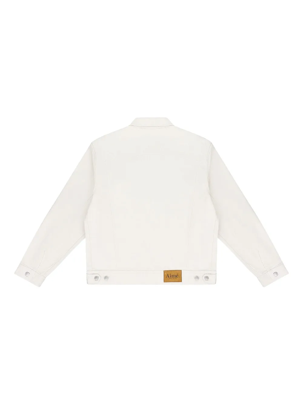 Aimé Leon Dore Stadium Trucker "Cream" denim jacket | Denim Jackets | Image 2
