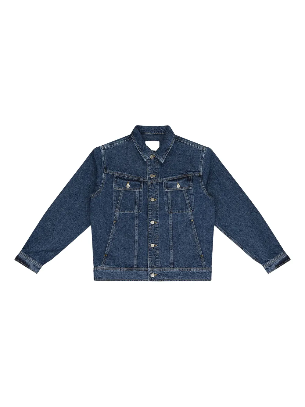 Aimé Leon Dore Panelled Denim Jacket In Blue
