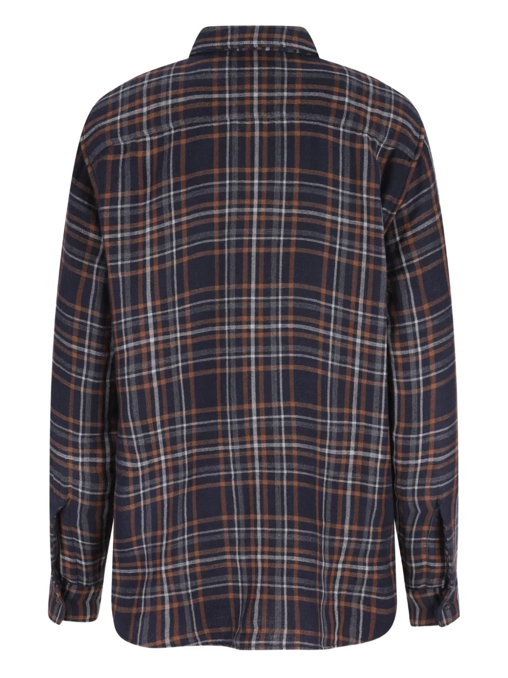 Saint Laurent tie-fastening checked shirt - Zwart