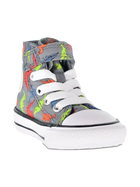 Converse Kids Chuck Taylor AS Dinoverse "Cool Grey/Black" sneakers