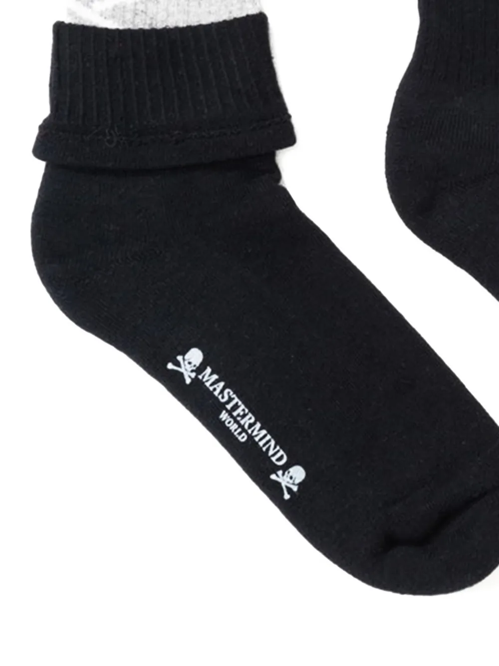 Mastermind Japan Double-layered Socks In Gray