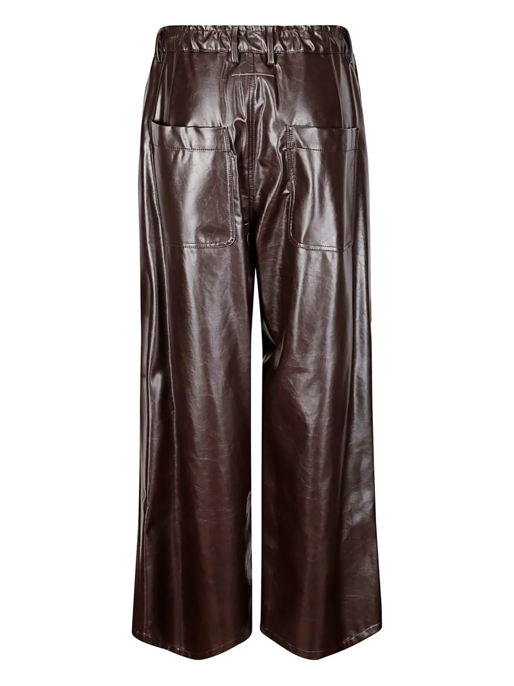 MM6 Maison Margiela drawstring-waist trousers - Bruin