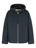 Jil Sander fixed-hood drawstring puffer jacket - Black
