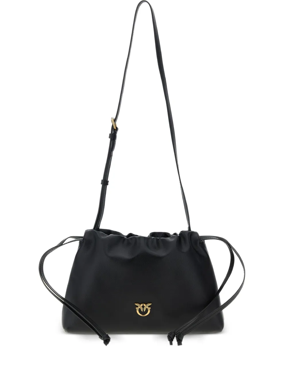 PINKO lovebirds drawstring clutch | Black | Image 1