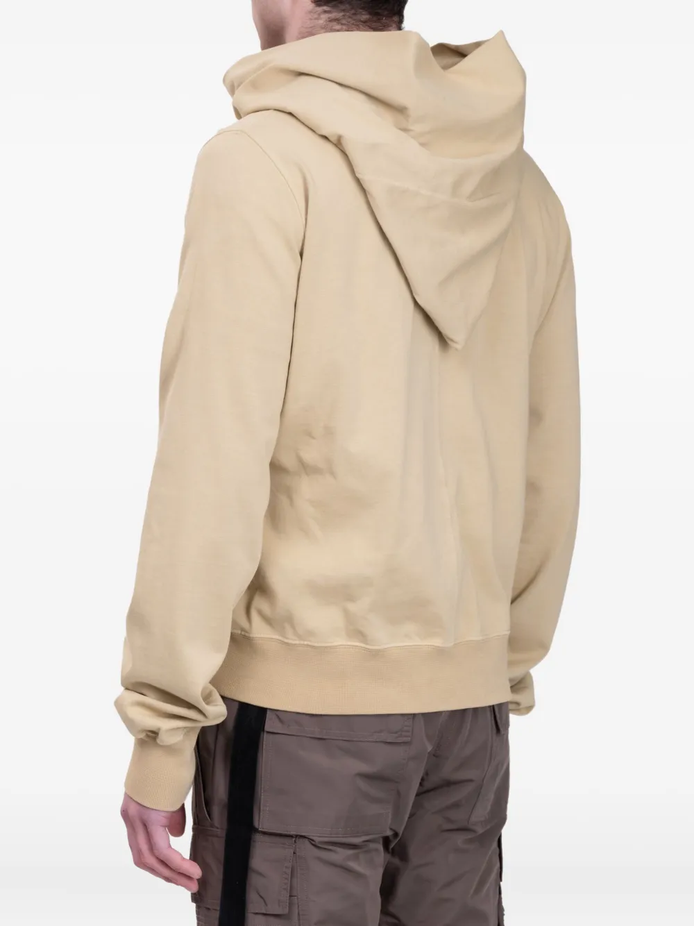 Rick Owens Drkshdw Mountain Zip-up Hoodie In Neutral
