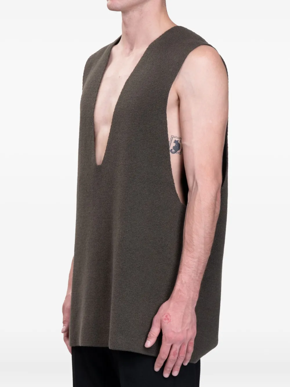 Rick Owens V-neck sleeveless knitwear | Vests & Tank Tops | Image 2