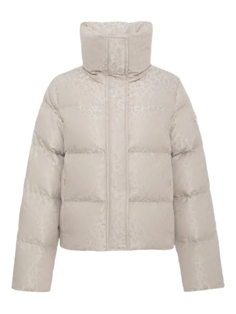 Colmar leopard-print quilted jacket