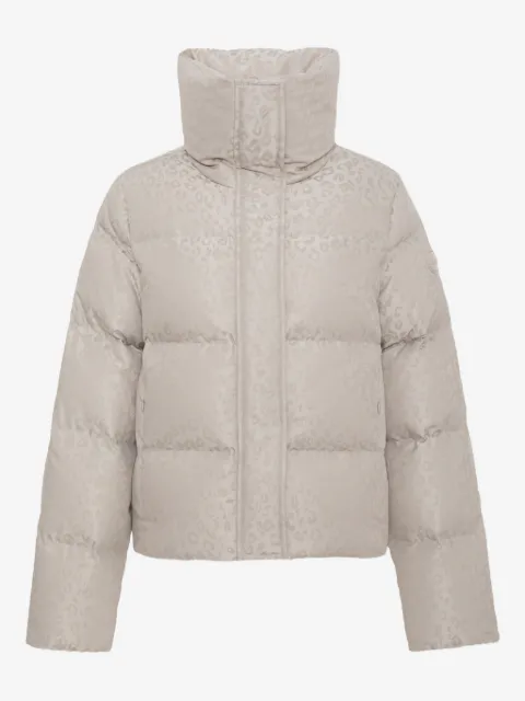 Colmar leopard-print quilted jacket