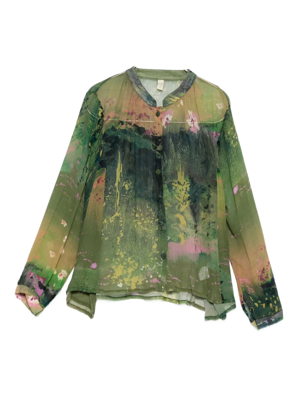 Yavi Printed Blouse In Green