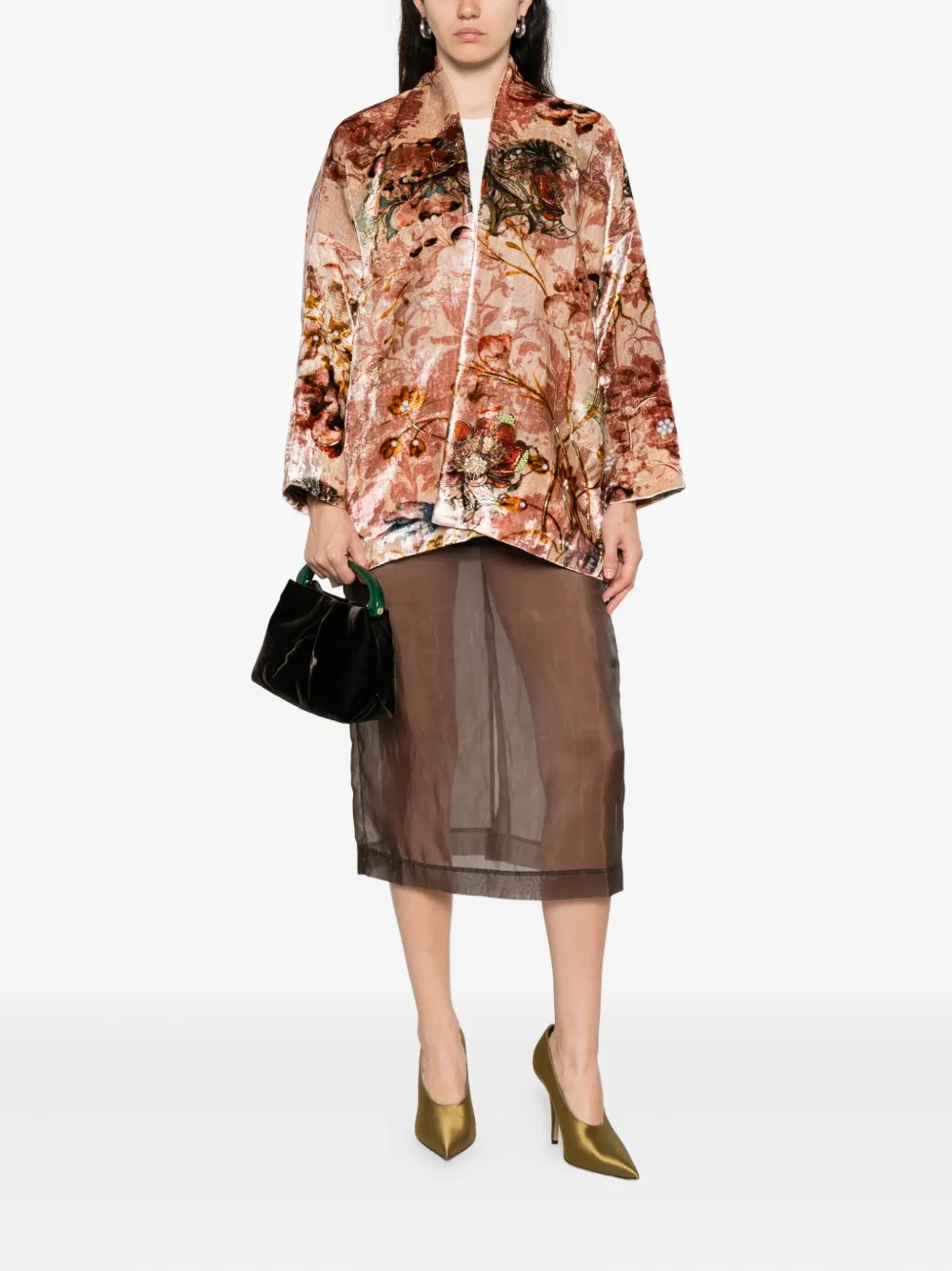YAVI floral-print jacket | Cropped Jackets | Image 2
