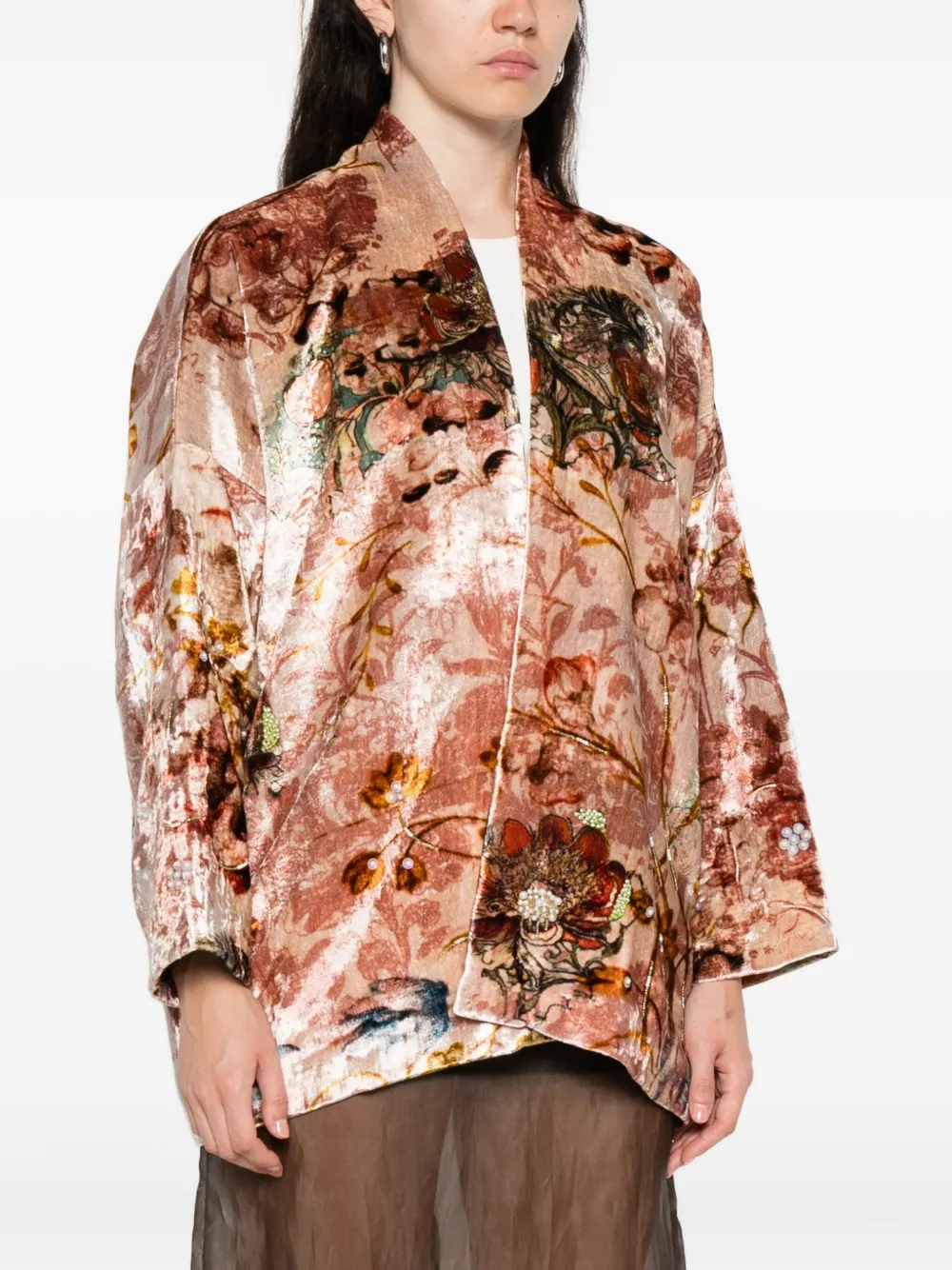  Yavi Floral-print Jacket - Pink 