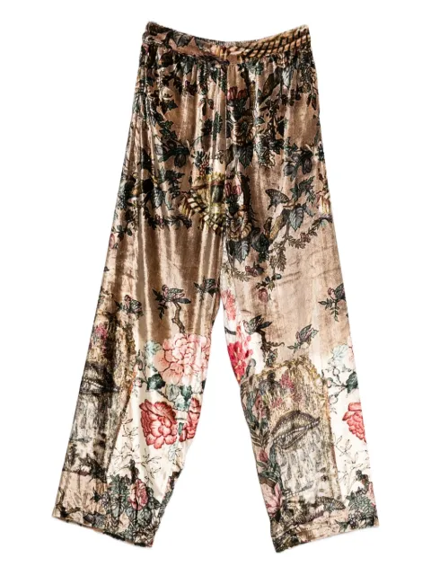 YAVI floral-print trousers