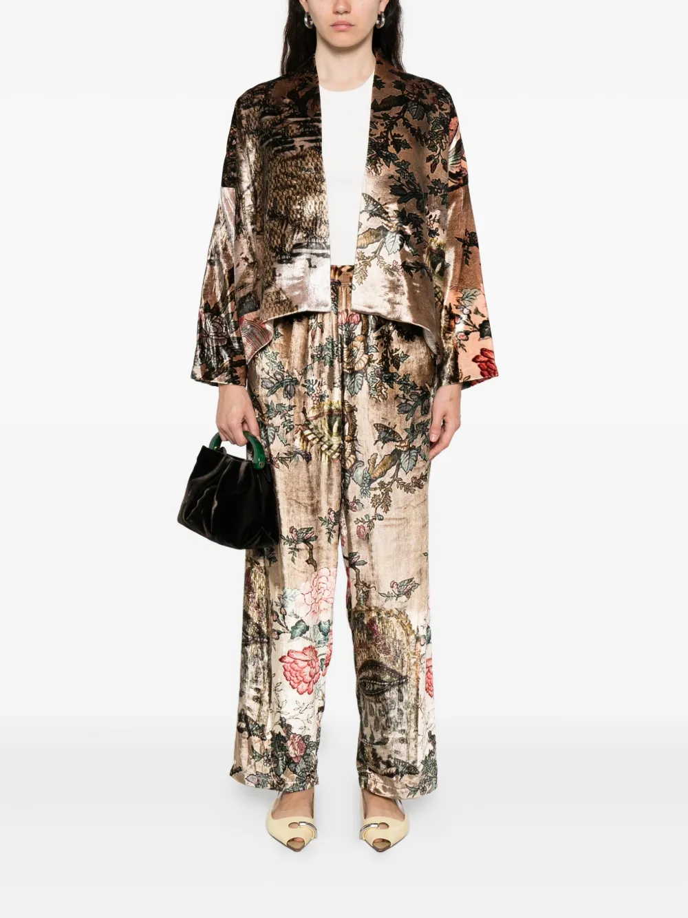 YAVI floral-print trousers | Wide-Leg Pants | Image 2