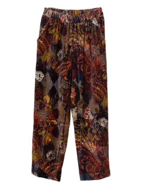 YAVI floral-print trousers
