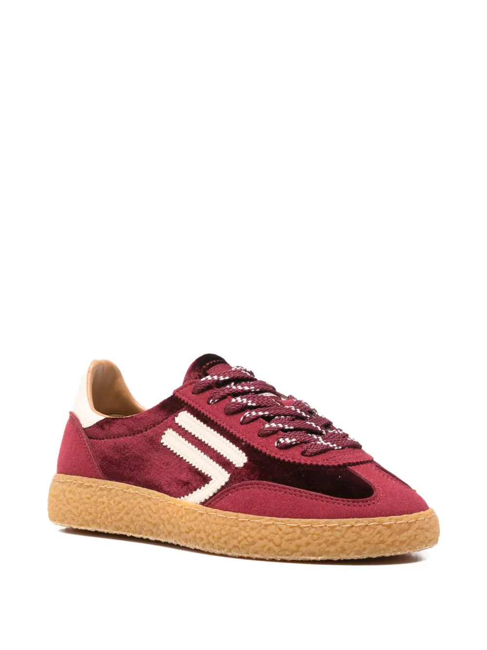 Puraai stripe-detail sneakers - Rood