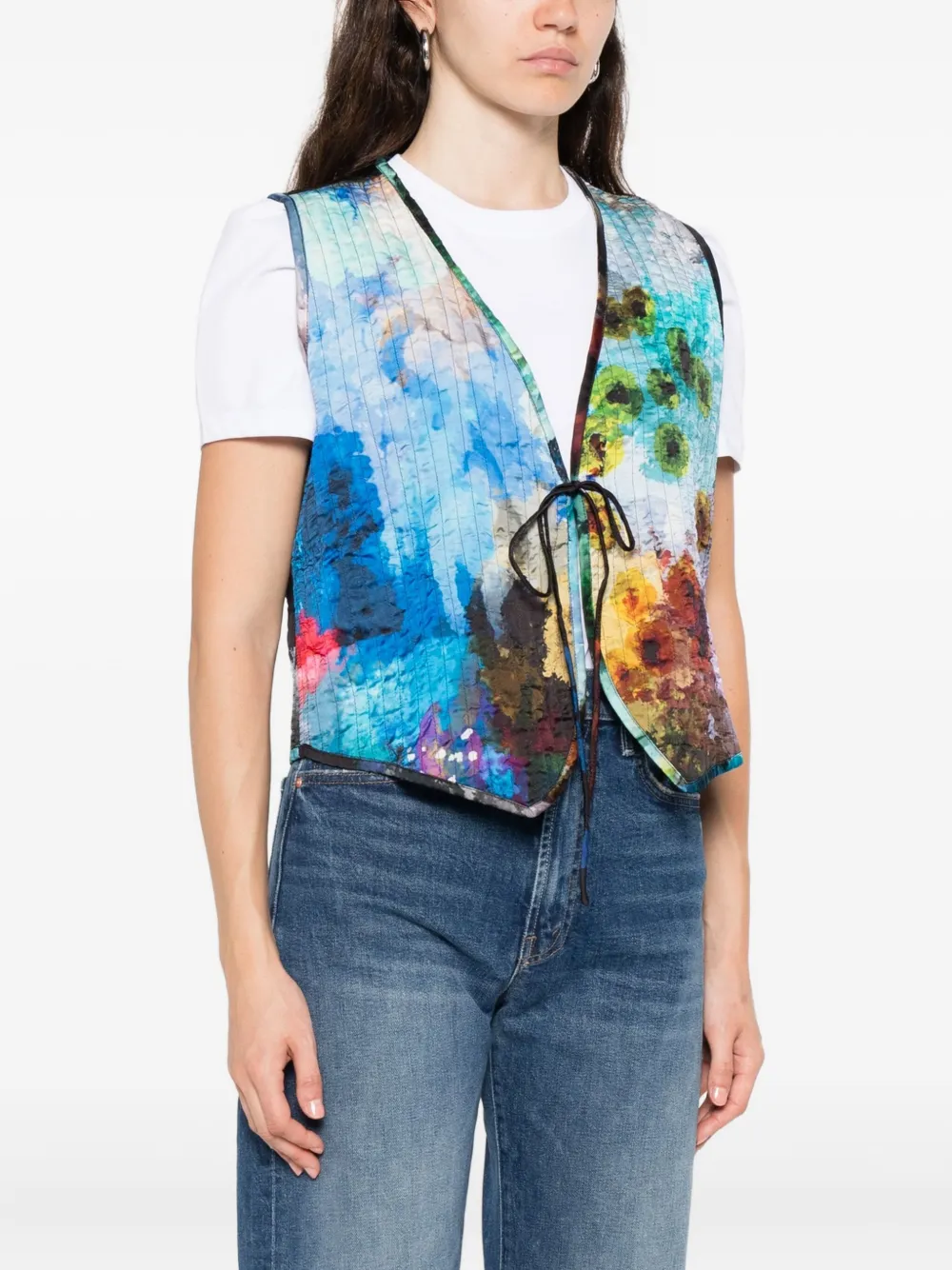  Yavi Sequin-embellished Waistcoat - Blue 