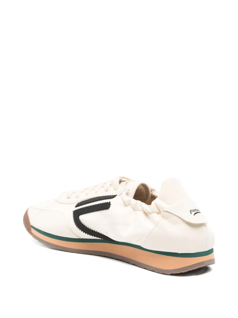 Puraai Sneakers met logoprint Beige