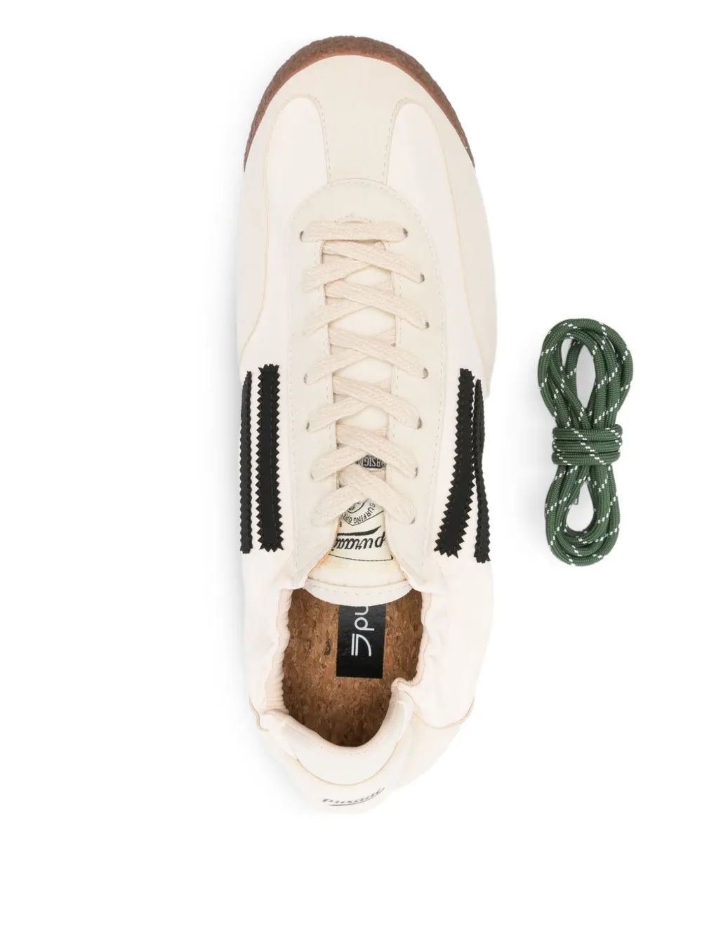 Puraai Sneakers met logoprint Beige