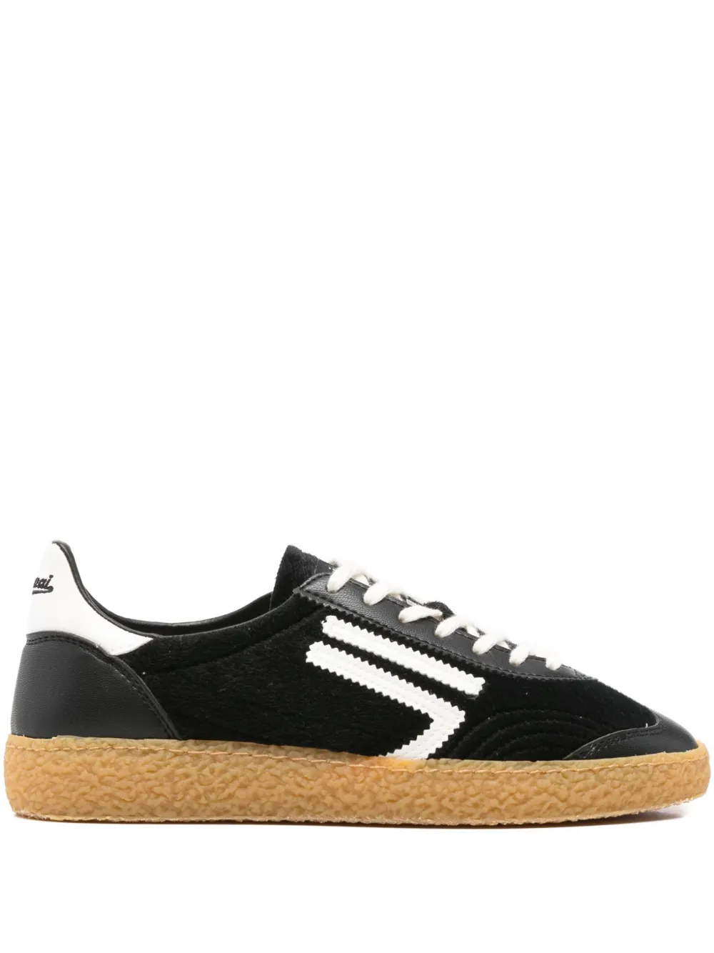 Puraai Stripe-detail Sneakers In Black