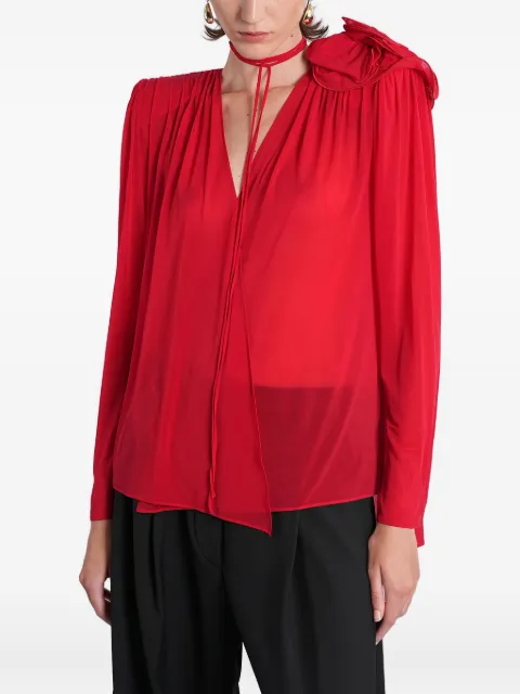 Magda Butrym ruffled tie top
