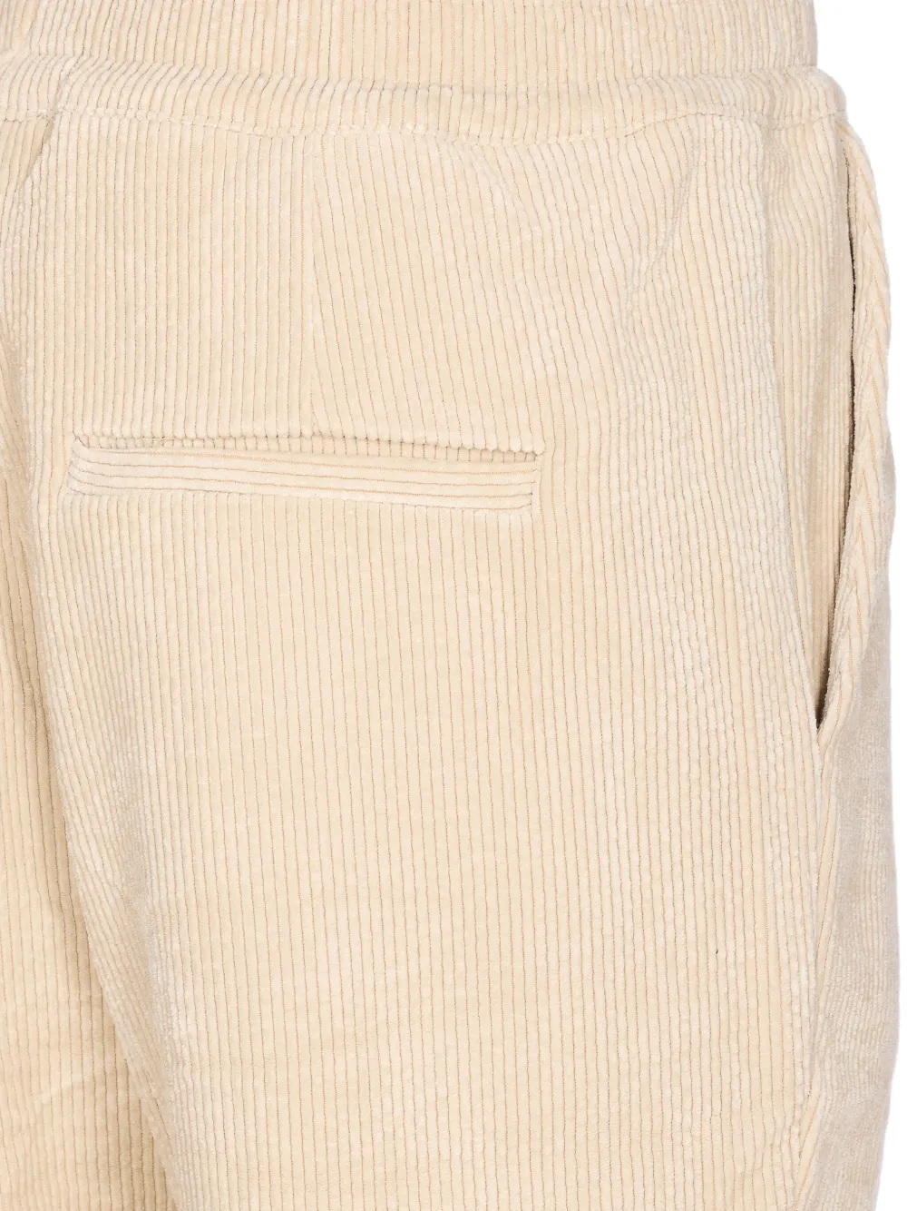 Family First Elastic-waist Corduroy Trousers In Neutral