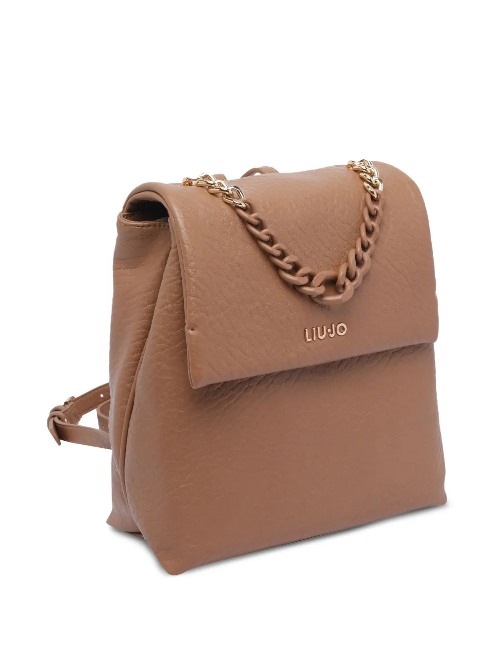 LIU JO Rugzak verfraaid met ketting en omslag Bruin