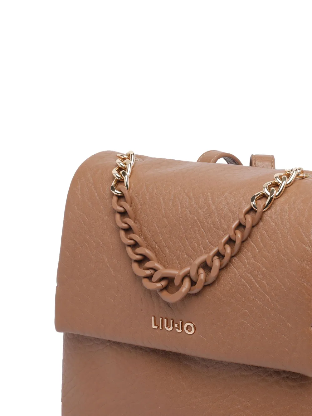 LIU JO Rugzak verfraaid met ketting en omslag Bruin