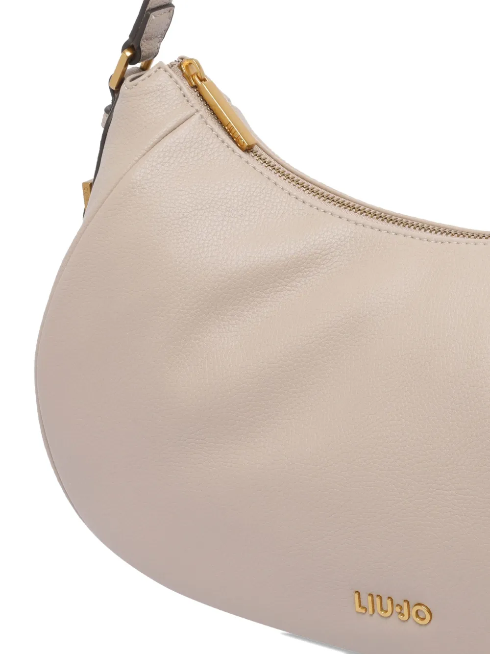 Liu •jo Zip-fastening Curved Shoulder Bag In Nude