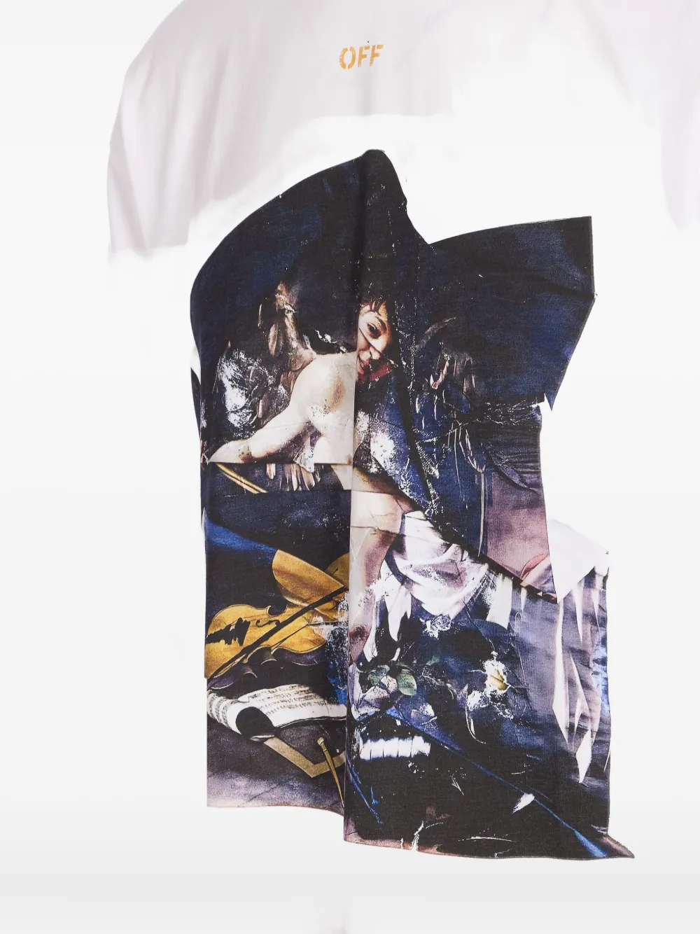 Off-white Cupid Skate Graphic Crewneck T-shirt In White