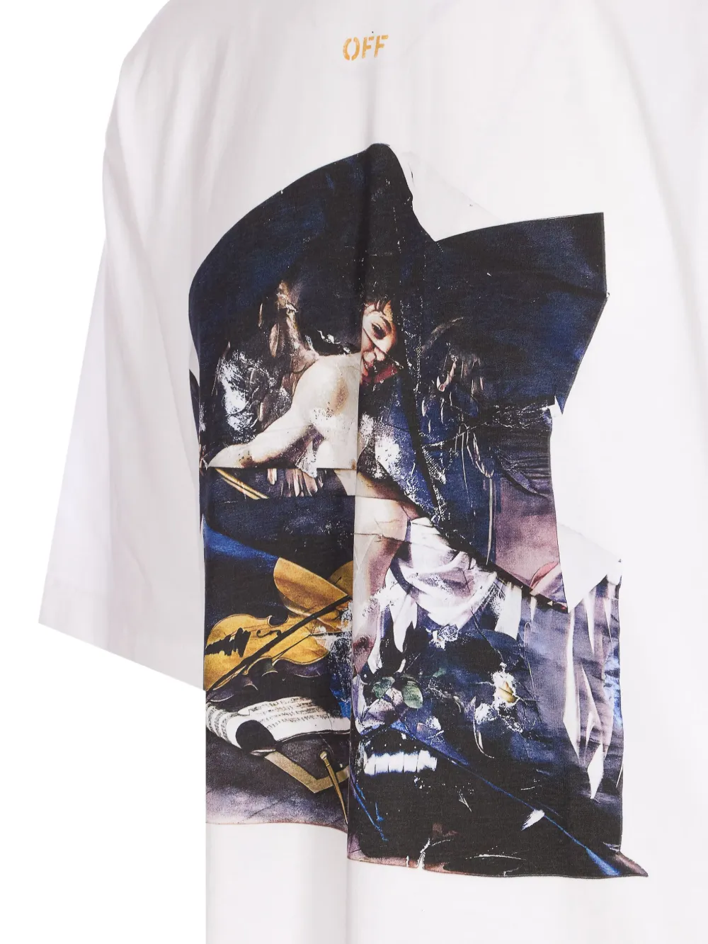Off-White Cupid print crewneck T-shirt - Wit