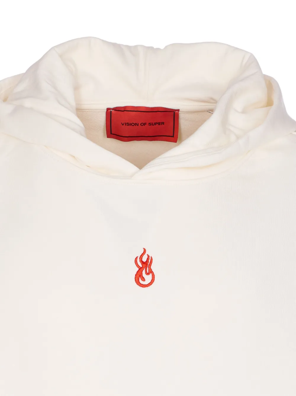 Vision Of Super Hoodie met geborduurde vlam White