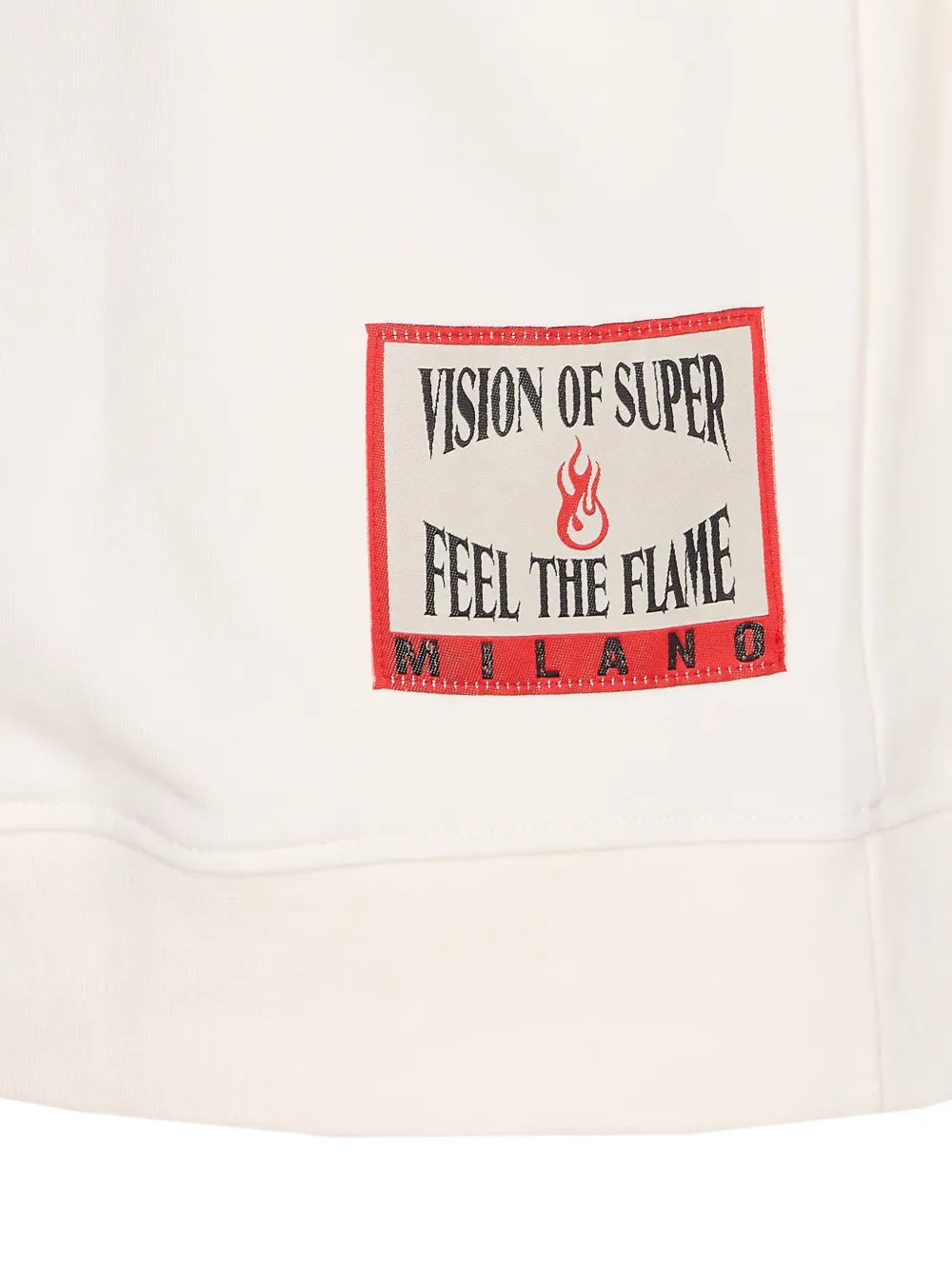 Vision Of Super Hoodie met geborduurde vlam White