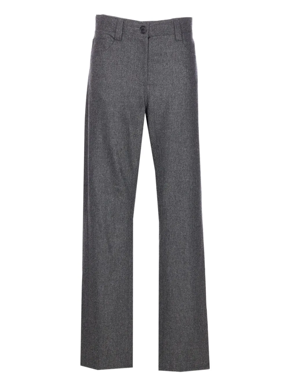 Khaite Belt-loops Trousers In Gray
