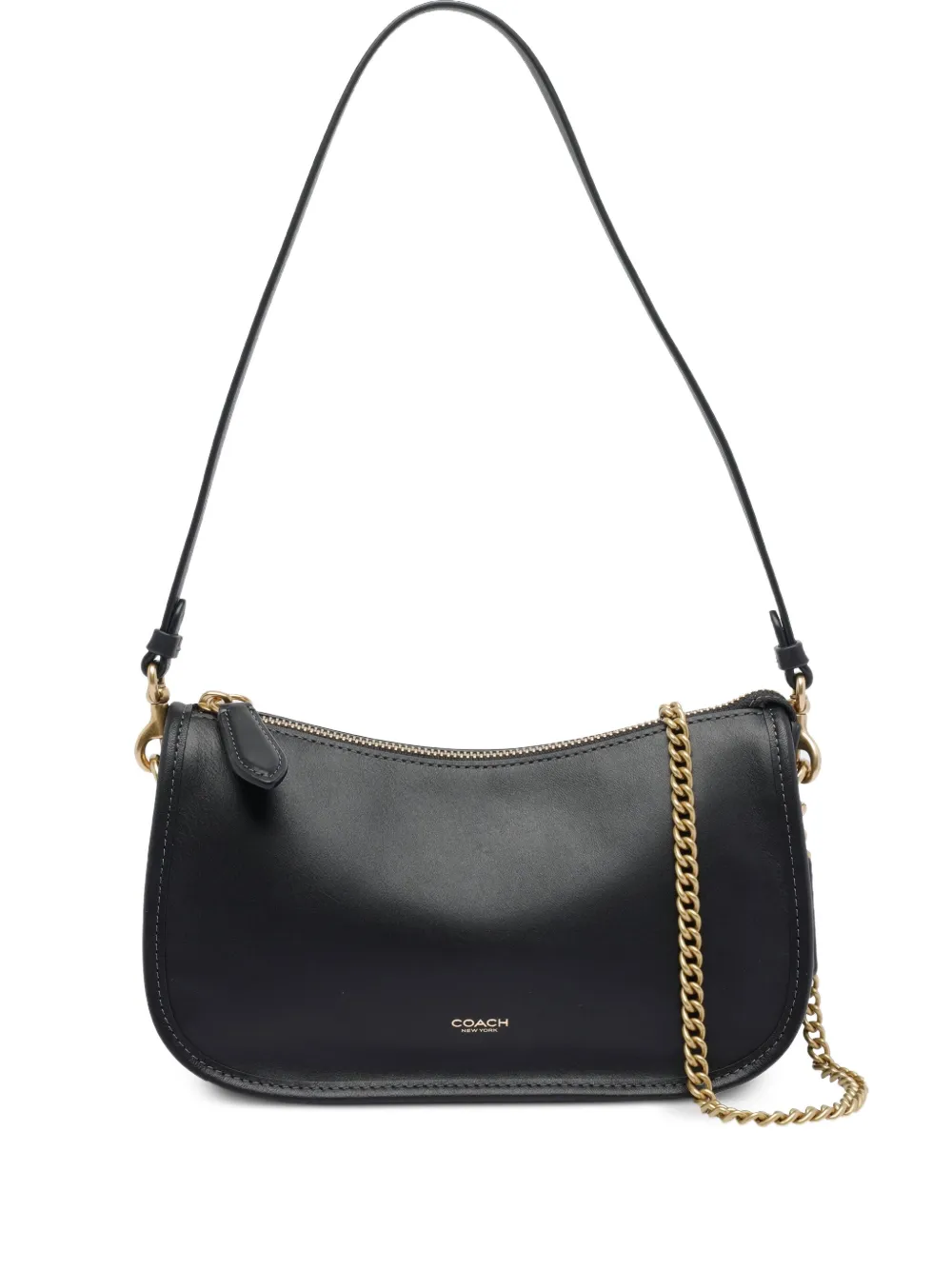 Coach zip-closure chain strap shoulder bag | Black | Image 1