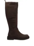 Paloma Barceló zip-detail suede boots - Brown