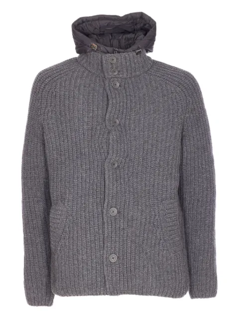 Herno hooded knitted padded jacket