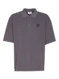 Maison Kitsuné fox head patch polo shirt - Grey