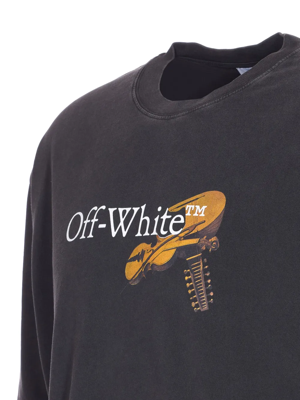 Off-white Cupid Arrow Skate Graphic T-shirt In Black