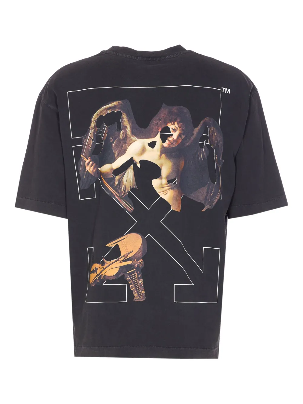 Off-White graphic-print T-shirt - Zwart