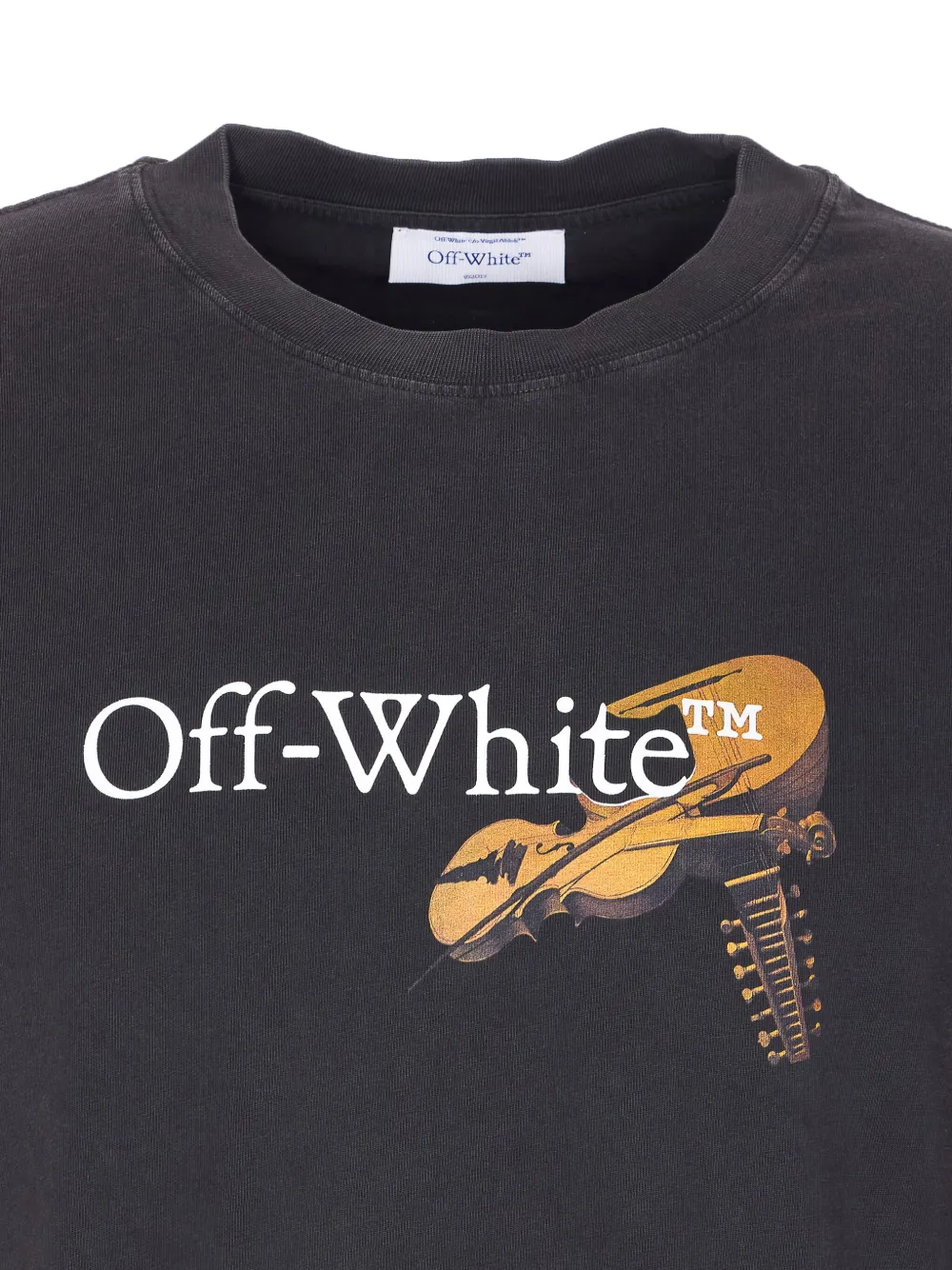 Off-white Cupid Arrow Skate Graphic T-shirt In Black