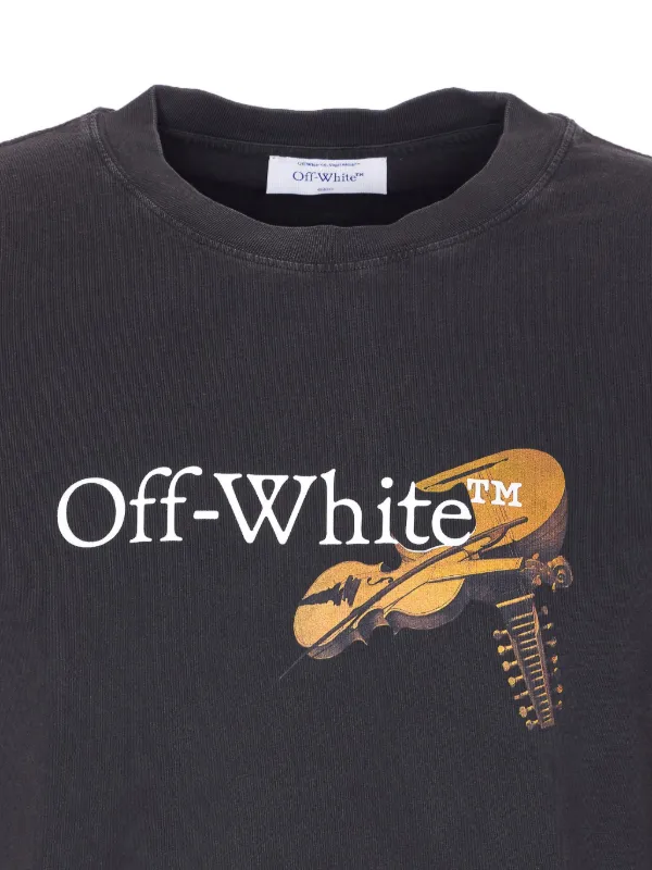 Off-White graphic-print T-shirt | Black | FARFETCH