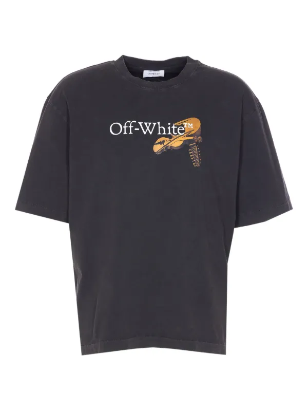 Off-White graphic-print T-shirt | Black | FARFETCH