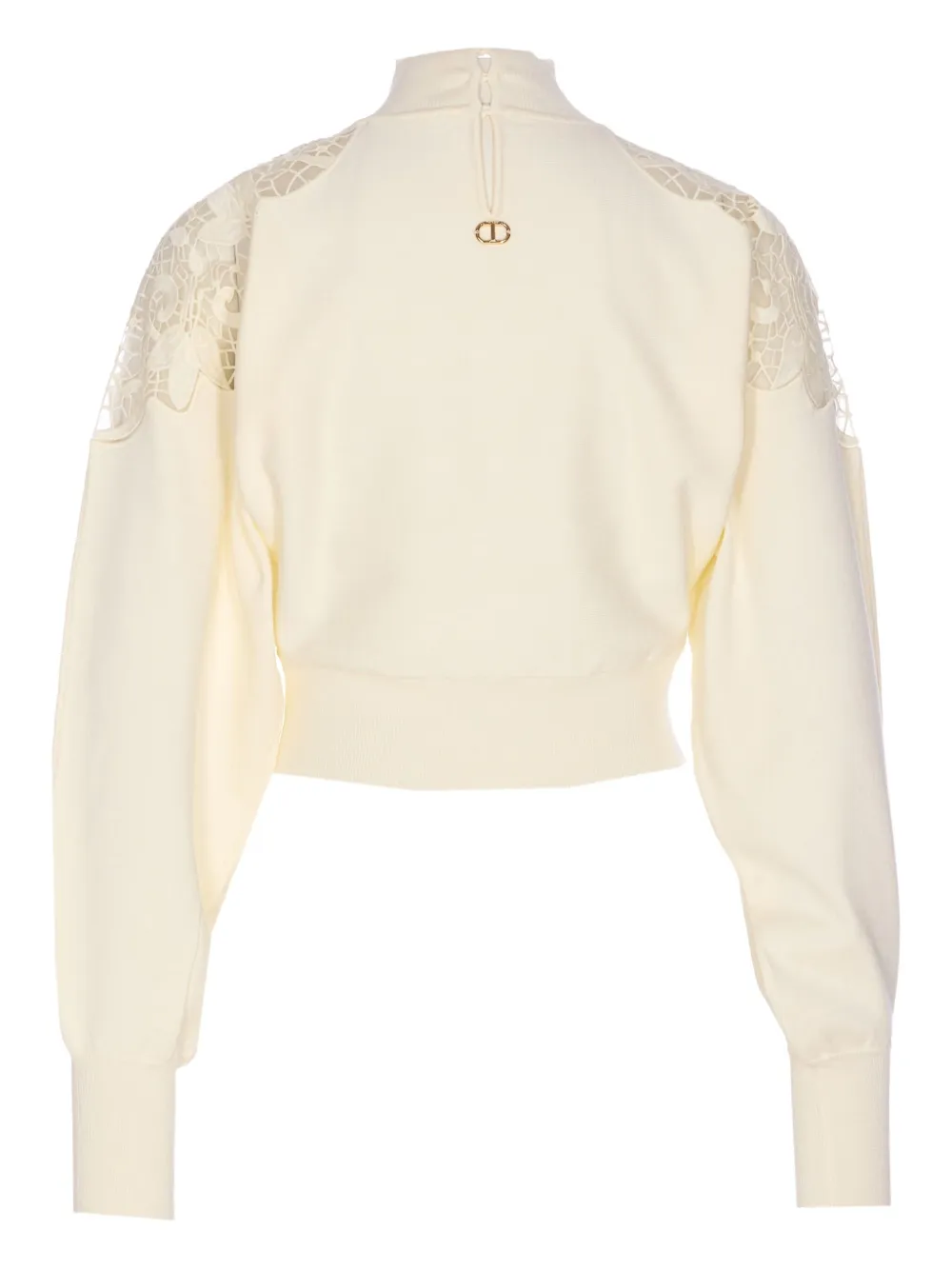 TWINSET lace-insert high-neck sweater | Knitted Sweaters | Image 2