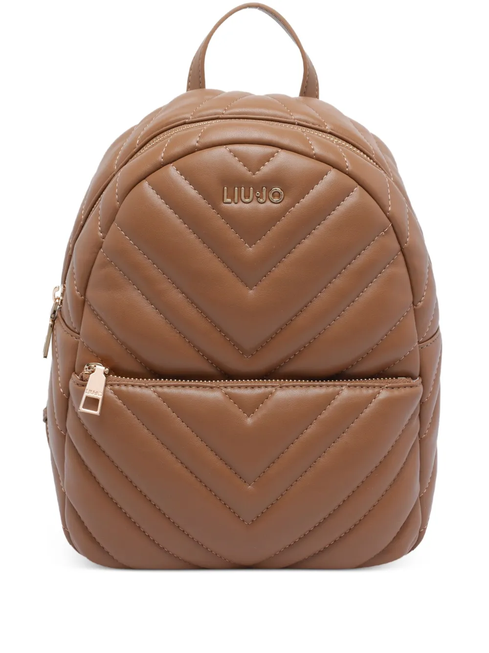 LIU JO sac à dos matelassé à chevrons | marron | Image 1