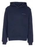 Daily Paper Candle Label kangaroo-pocket print hoodie - Blue