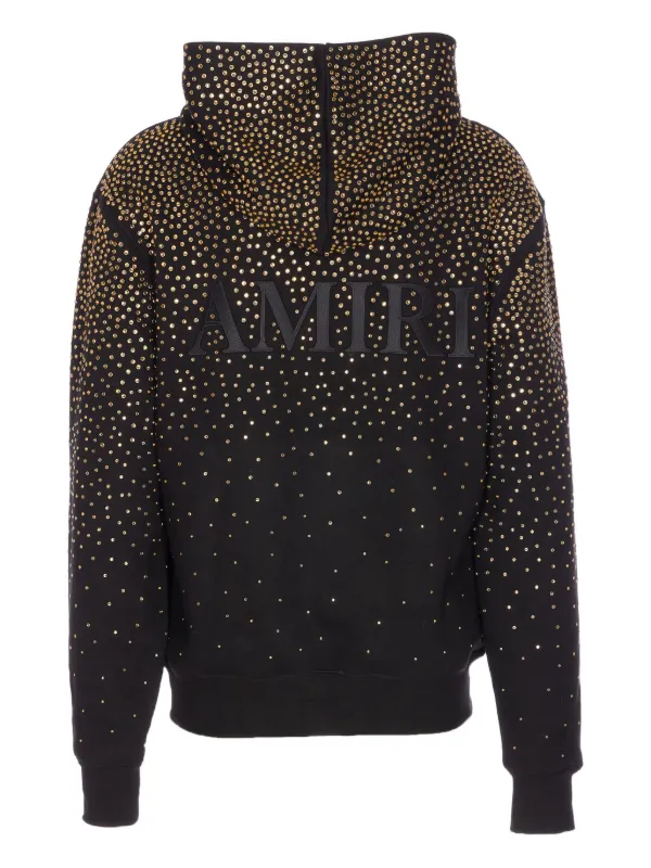AMIRI crystal-embellished Hoodie Black FARFETCH