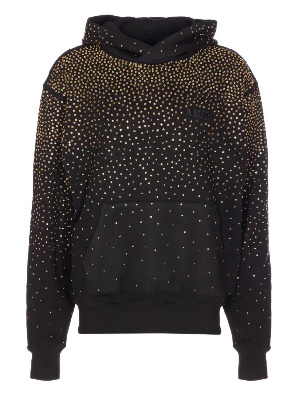 AMIRI crystal-embellished Hoodie | Black | FARFETCH