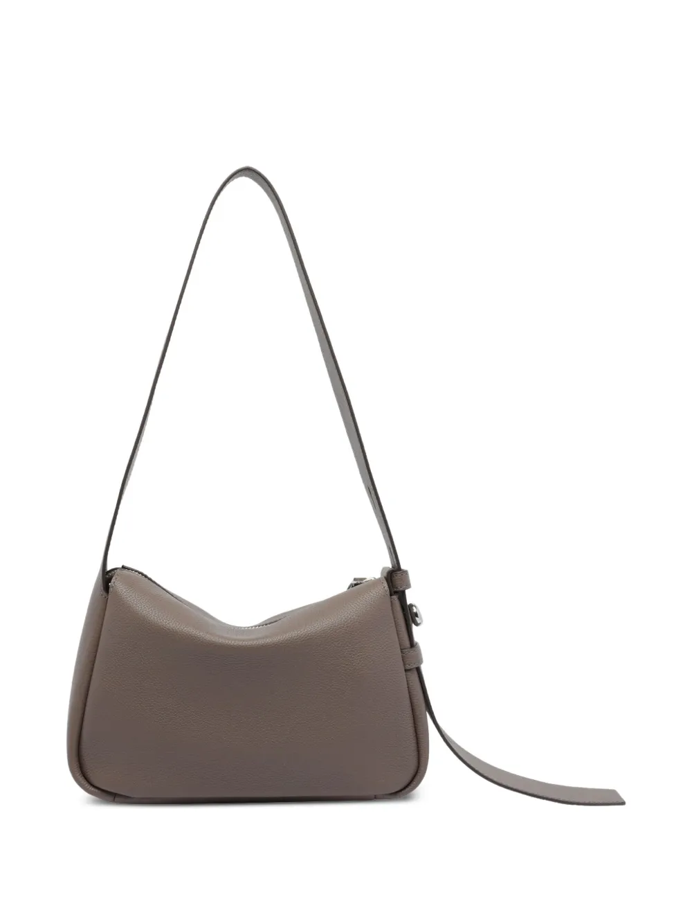 Tory Burch Leren shopper met ritssluiting Bruin