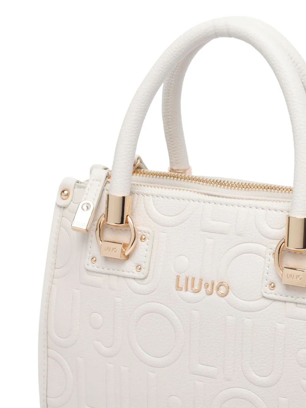 Liu •jo Logo-embossed Tote Bag In White